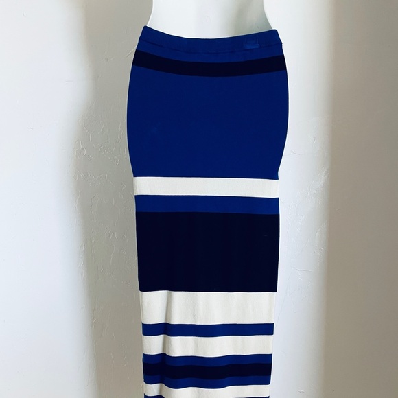 NWT Vintage Y2K TORN by RONNY KOBO Striped Knit Crop Top and Hi Rise SKIRT SET - Picture 8 of 16